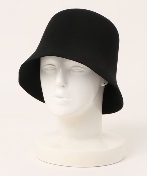 EDIT COLOGNE（エディットコロン）の「フェルトチューリップハット（ハット・レディース・ブラック/ブラウン・ﾌﾘ-）」の2枚目の写真