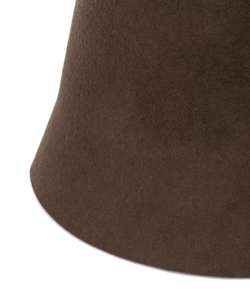 EDIT COLOGNE（エディットコロン）の「フェルトチューリップハット（ハット・レディース・ブラック/ブラウン・ﾌﾘ-）」の5枚目の写真