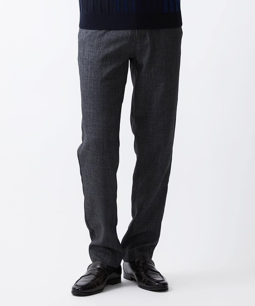 MICHEL KLEIN HOMME (ミッシェルクランオム)の「ツイード調スラックスパンツ(スラックス・メンズ・ダークグレー/ブラウン・LARGE/X-LARGE/MEDIUM)」の1枚目の写真