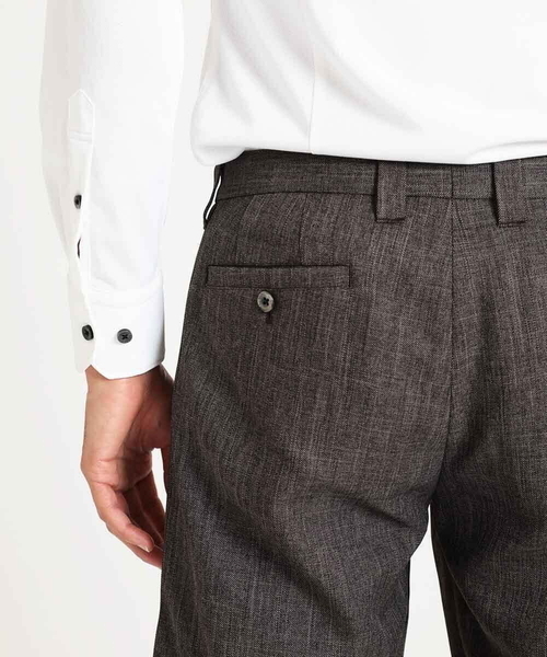 MICHEL KLEIN HOMME (ミッシェルクランオム)の「ツイード調スラックスパンツ(スラックス・メンズ・ダークグレー/ブラウン・LARGE/X-LARGE/MEDIUM)」の4枚目の写真