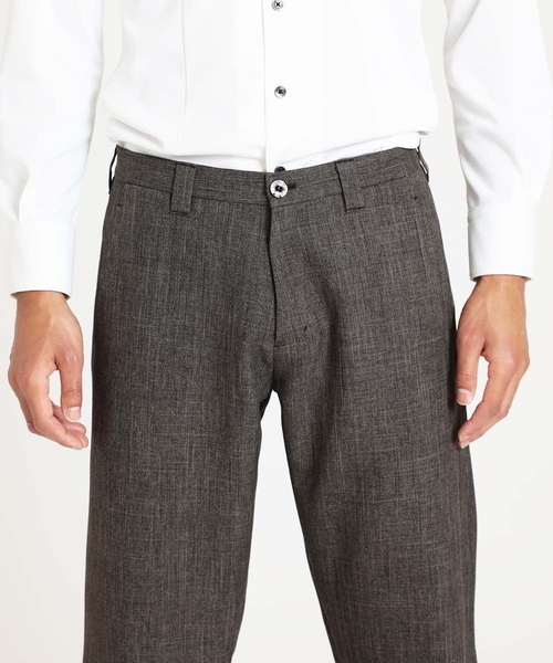 MICHEL KLEIN HOMME (ミッシェルクランオム)の「ツイード調スラックスパンツ(スラックス・メンズ・ダークグレー/ブラウン・LARGE/X-LARGE/MEDIUM)」の5枚目の写真