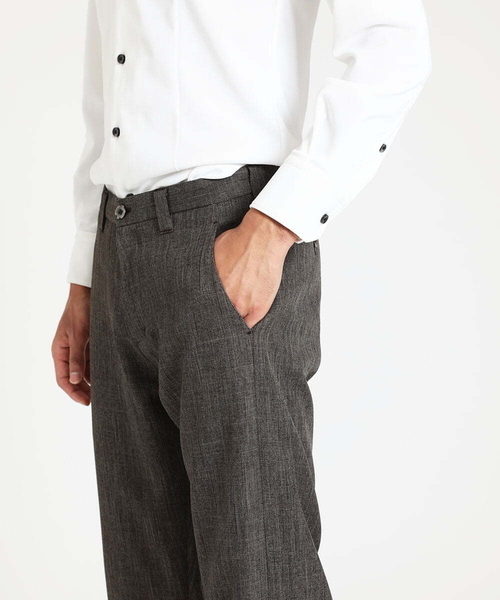 MICHEL KLEIN HOMME (ミッシェルクランオム)の「ツイード調スラックスパンツ(スラックス・メンズ・ダークグレー/ブラウン・LARGE/X-LARGE/MEDIUM)」の6枚目の写真