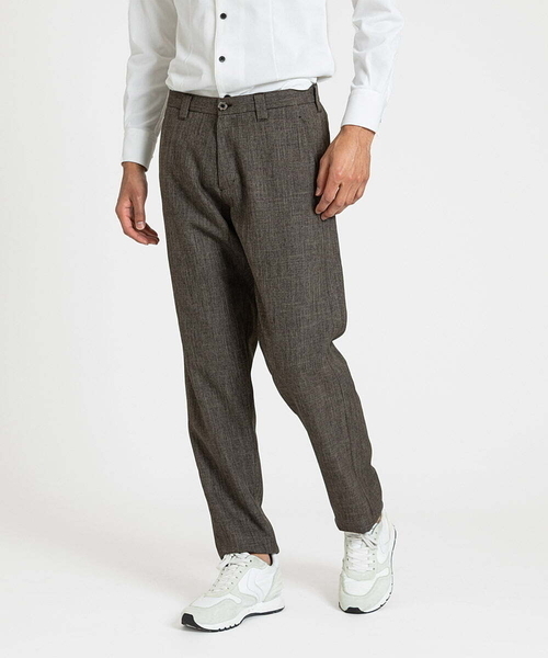 MICHEL KLEIN HOMME (ミッシェルクランオム)の「ツイード調スラックスパンツ(スラックス・メンズ・ダークグレー/ブラウン・LARGE/X-LARGE/MEDIUM)」の8枚目の写真