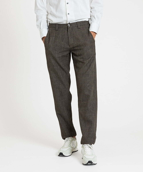MICHEL KLEIN HOMME (ミッシェルクランオム)の「ツイード調スラックスパンツ(スラックス・メンズ・ダークグレー/ブラウン・LARGE/X-LARGE/MEDIUM)」の10枚目の写真
