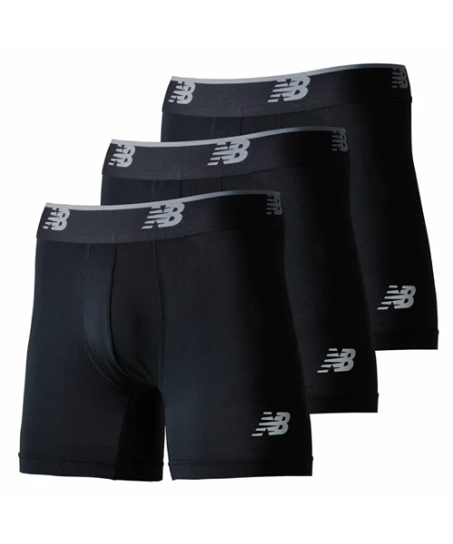 NEW BALANCE（ニューバランス）の「《New Balance》メッシュボクサー 5インチ マエトジ（ボクサーパンツ・メンズ・その他1/ブラック・M/L/S/XL）」の6枚目の写真