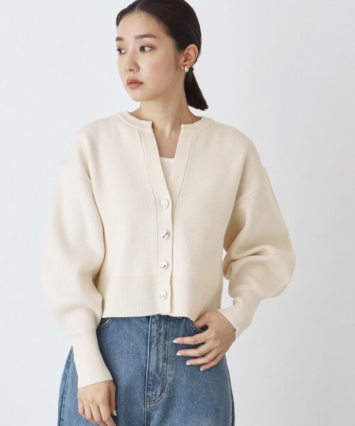 ラブティックボンボン　コロコロボタンヘアリーニットカーディガン ふわモテ】コロコロボタンヘアリーニットカーディガン | La boutique