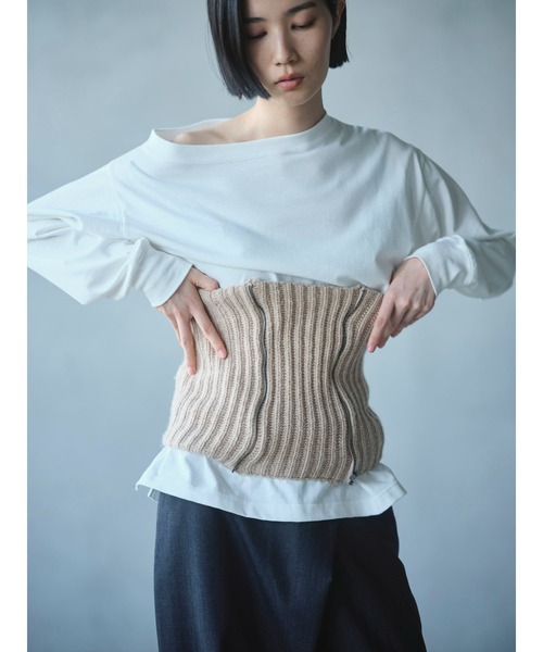 k3&co.（ケイスリーアンドコー）の「KNIT BAND（その他トップス・レディース・ベージュ/グレー・ONE SIZE）」の8枚目の写真