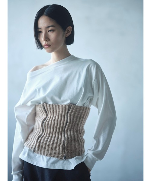 k3&co.（ケイスリーアンドコー）の「KNIT BAND（その他トップス・レディース・ベージュ/グレー・ONE SIZE）」の9枚目の写真