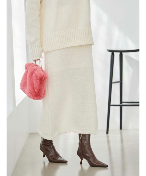 fifth（フィフス）の「バックスリットニットスカート（スカート・レディース・オフホワイト/ブラック・M/L）」の20枚目の写真