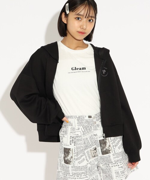 black pink tシャツ パーカー セット（セール】【2点SET