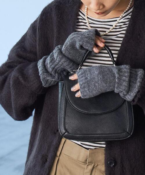 coen（コーエン）の「リブアームウォーマー（アームカバー・レディース・ダークグレー/レッド/ライトグレー・FREE）」の2枚目の写真