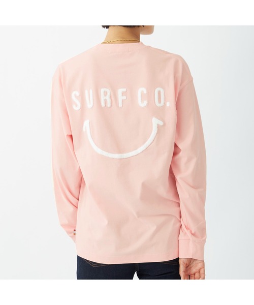 RUSTY(ラスティ)の「RUSTY/ラスティ 長袖Tシャツ クルーネック 軽量 UV ストレッチ 抗菌防臭 ロングTシャツ(Tシャツ/カットソー・レディース・ピンク/ヘザーグレー/カーキ/ブラック/ホワイト・M/L)」の1枚目の写真