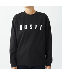 RUSTY/ラスティ 長袖Tシャツ クルーネック 軽量 UV ストレッチ 抗菌防臭 ロングTシャツ