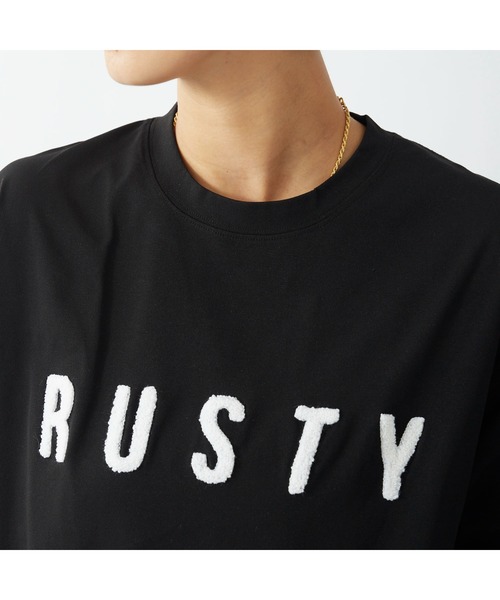 RUSTY(ラスティ)の「RUSTY/ラスティ 長袖Tシャツ クルーネック 軽量 UV ストレッチ 抗菌防臭 ロングTシャツ(Tシャツ/カットソー・レディース・ピンク/ヘザーグレー/カーキ/ブラック/ホワイト・M/L)」の15枚目の写真