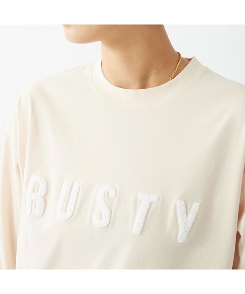 RUSTY(ラスティ)の「RUSTY/ラスティ 長袖Tシャツ クルーネック 軽量 UV ストレッチ 抗菌防臭 ロングTシャツ(Tシャツ/カットソー・レディース・ピンク/ヘザーグレー/カーキ/ブラック/ホワイト・M/L)」の11枚目の写真