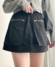 WEGO | WEGO/【23年秋冬新作】アウトポケットナイロンミニスカパン(スカート)