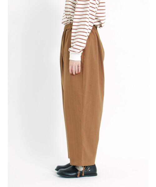 Samansa Mos2(サマンサ モスモス)の「ヘリンボーンストレッチ裾ドロストパンツ(その他パンツ・レディース・チャコールグレー/キナリ/ブラウン・F)」の14枚目の写真