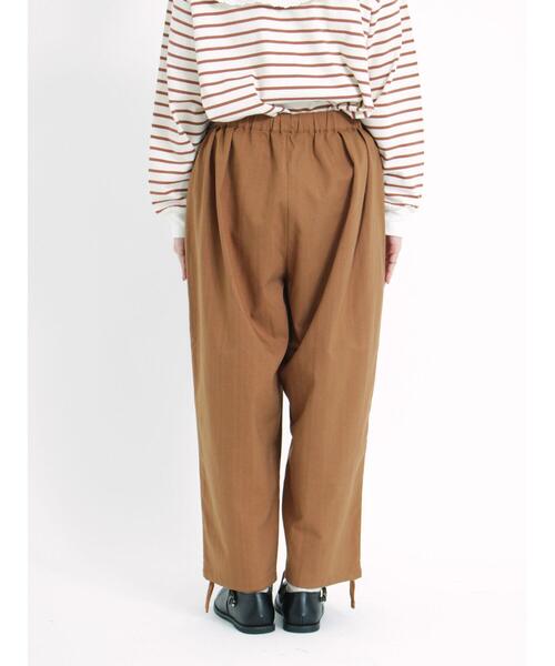 Samansa Mos2(サマンサ モスモス)の「ヘリンボーンストレッチ裾ドロストパンツ(その他パンツ・レディース・チャコールグレー/キナリ/ブラウン・F)」の15枚目の写真