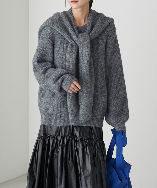 forksy.（フォルクシー）の「【forksy.】2SET肩掛けニットプルオーバー