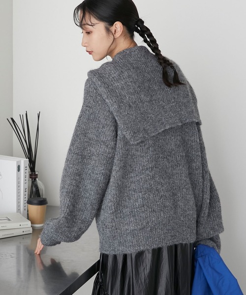 forksy.（フォルクシー）の「【forksy.】2SET肩掛けニットプルオーバー