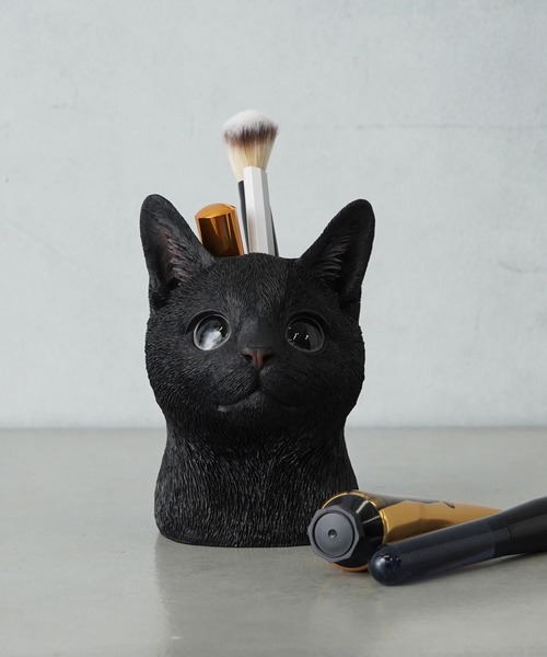チーター？Deco Figurine Black Cat 90 Realistic Animal holder（フラワーベース）｜BIRTHDAY BAR