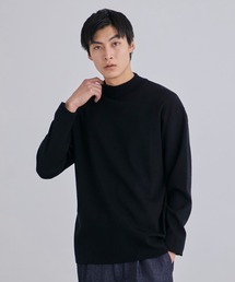 18Gウールミラノリブモックニット | ウォッシャブル / ストレッチ / 毛玉防止 / 保温