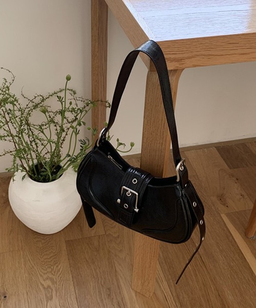 HALEY PESCA（ヘーリーペスカ）の「HALEY PESCA/2WAY ヴィンテージショルダーハンドバッグ（ショルダーバッグ・レディース・シルバー/ブラック・FREE）」の2枚目の写真