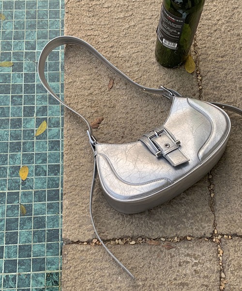 HALEY PESCA（ヘーリーペスカ）の「HALEY PESCA/2WAY ヴィンテージショルダーハンドバッグ（ショルダーバッグ・レディース・シルバー/ブラック・FREE）」の10枚目の写真