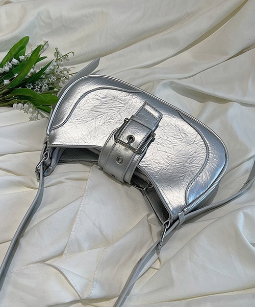 HALEY PESCA（ヘーリーペスカ）の「HALEY PESCA/2WAY ヴィンテージショルダーハンドバッグ（ショルダーバッグ・レディース・シルバー/ブラック・FREE）」の12枚目の写真