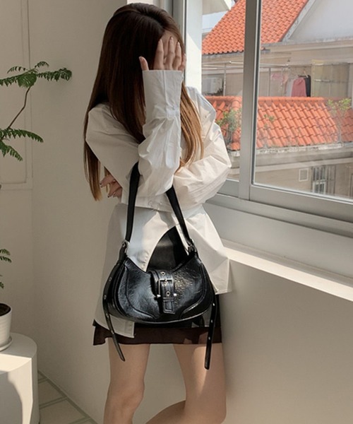 HALEY PESCA（ヘーリーペスカ）の「HALEY PESCA/2WAY ヴィンテージショルダーハンドバッグ（ショルダーバッグ・レディース・シルバー/ブラック・FREE）」の15枚目の写真