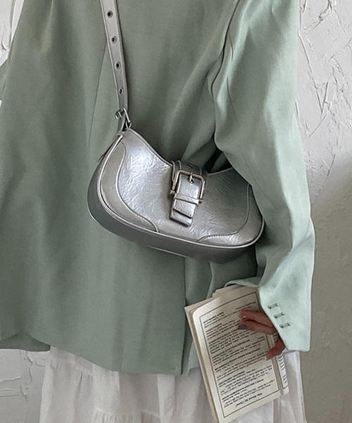 HALEY PESCA（ヘーリーペスカ）の「HALEY PESCA/2WAY ヴィンテージショルダーハンドバッグ（ショルダーバッグ・レディース・シルバー/ブラック・FREE）」の14枚目の写真