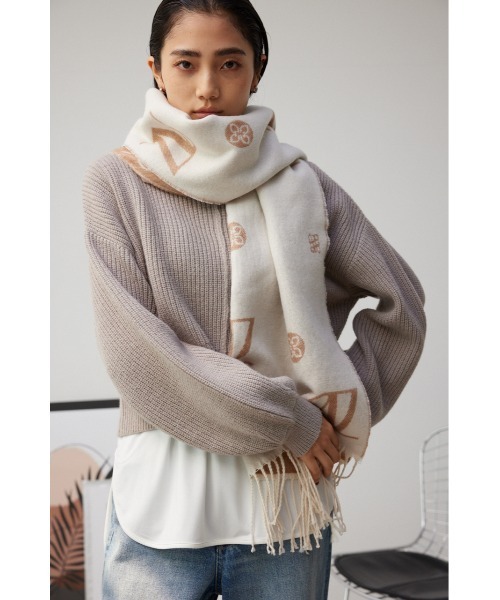 AZUL by moussy（アズールバイマウジー）の「モノグラム柄ストール