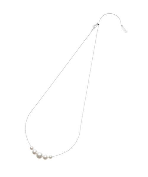 INDIVI（インディヴィ）の「【セレモニーにおすすめ！】パール調トップネックレス（ネックレス・レディース・オフホワイト・00）」の2枚目の写真