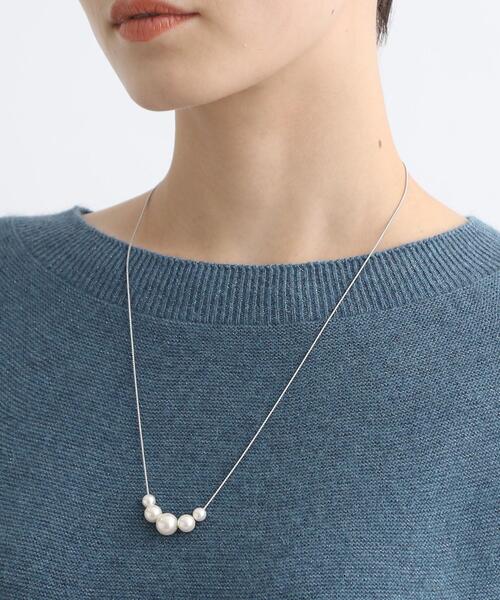 INDIVI（インディヴィ）の「【セレモニーにおすすめ！】パール調トップネックレス（ネックレス・レディース・オフホワイト・00）」の6枚目の写真