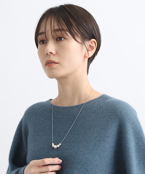 INDIVI（インディヴィ）の「【セレモニーにおすすめ！】パール調トップネックレス（ネックレス・レディース・オフホワイト・00）」の7枚目の写真