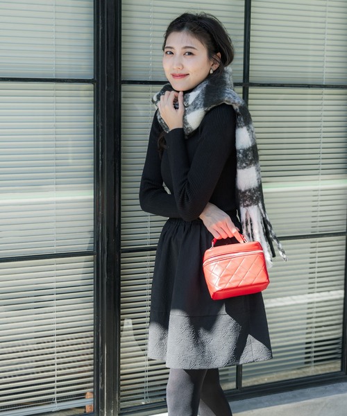 coca(coca)(コカ)の「【WEB限定セール】モヘヤタッチチェックマフラー(マフラー・レディース・A/C/B・ONE SIZE)」の6枚目の写真