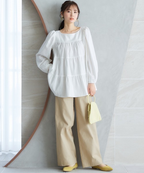 miclat(ミクラ)の「大きいサイズ ベイカーパンツ miclat(その他パンツ・レディース・ベージュ/ブラック・3L/5L/L/4L/LL)」の20枚目の写真