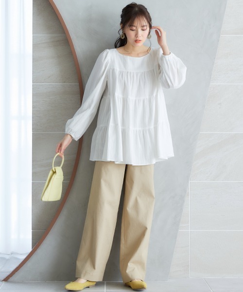 miclat(ミクラ)の「大きいサイズ ベイカーパンツ miclat(その他パンツ・レディース・ベージュ/ブラック・3L/5L/L/4L/LL)」の21枚目の写真