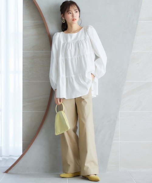 miclat(ミクラ)の「大きいサイズ ベイカーパンツ miclat(その他パンツ・レディース・ベージュ/ブラック・3L/5L/L/4L/LL)」の7枚目の写真