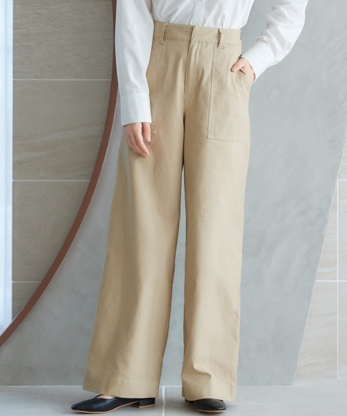 miclat(ミクラ)の「大きいサイズ ベイカーパンツ miclat(その他パンツ・レディース・ベージュ/ブラック・3L/5L/L/4L/LL)」の18枚目の写真
