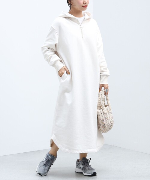BEAMS HEART(ビームスハート)の「BEAMS HEART / フーディージップ カットワンピース(ワンピース・レディース・ナチュラル/ブルー系その他/ダークブラウン・FREE)」の19枚目の写真