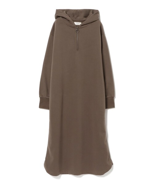 BEAMS HEART(ビームスハート)の「BEAMS HEART / フーディージップ カットワンピース(ワンピース・レディース・ナチュラル/ブルー系その他/ダークブラウン・FREE)」の12枚目の写真