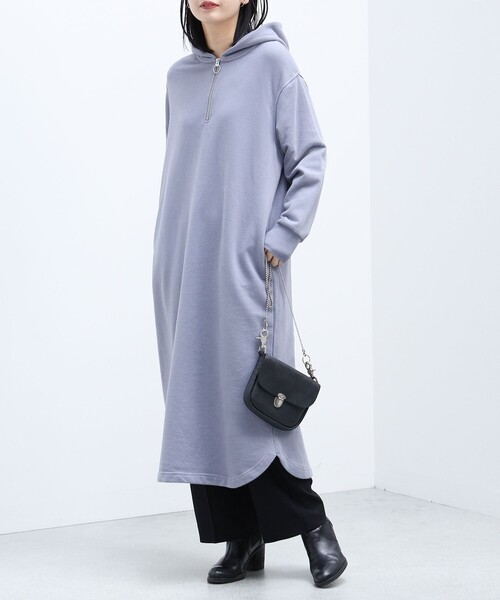 BEAMS HEART(ビームスハート)の「BEAMS HEART / フーディージップ カットワンピース(ワンピース・レディース・ナチュラル/ブルー系その他/ダークブラウン・FREE)」の18枚目の写真