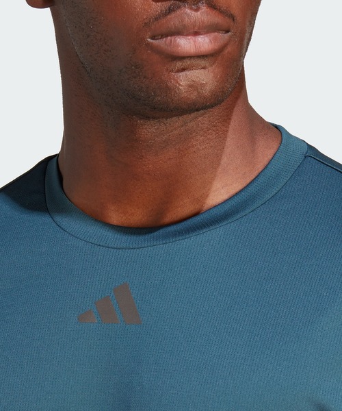 adidas（アディダス）の「HIIT スローガン トレーニングTシャツ / アディダス adidas（Tシャツ/カットソー・メンズ・Black/ターコイズブルー・MEDIUM/LARGE/3XL/X-LARGE/XX-LARGE/SMALL/X-SMALL）」の8枚目の写真