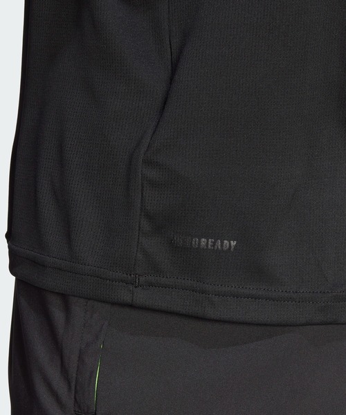 adidas（アディダス）の「HIIT スローガン トレーニングTシャツ / アディダス adidas（Tシャツ/カットソー・メンズ・Black/ターコイズブルー・MEDIUM/LARGE/3XL/X-LARGE/XX-LARGE/SMALL/X-SMALL）」の4枚目の写真