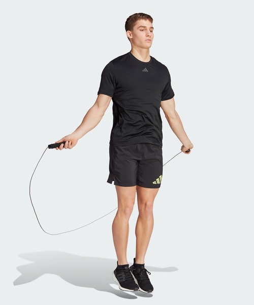 adidas（アディダス）の「HIIT スローガン トレーニングTシャツ / アディダス adidas（Tシャツ/カットソー・メンズ・Black/ターコイズブルー・MEDIUM/LARGE/3XL/X-LARGE/XX-LARGE/SMALL/X-SMALL）」の6枚目の写真