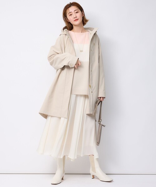 23区(ニジュウサンク)の「【洗える】ウールカシミヤ カラーブロック ニット(ニット/セーター・レディース・ピンク系1/アイボリー系1/スモーキーグリーン系1/ブラック系1・38)」の19枚目の写真