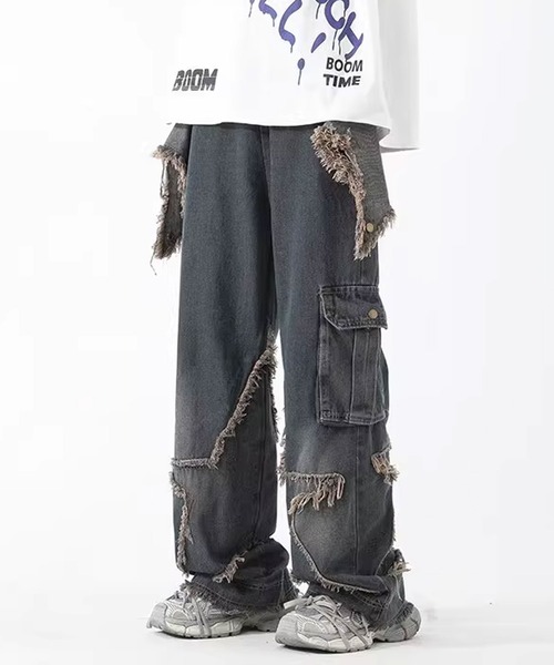 Theater code（シアターコード）の「star fringe denim pants / スター フリンジ デニムパンツ（デニムパンツ・メンズ・ネイビー・2/3）」の13枚目の写真