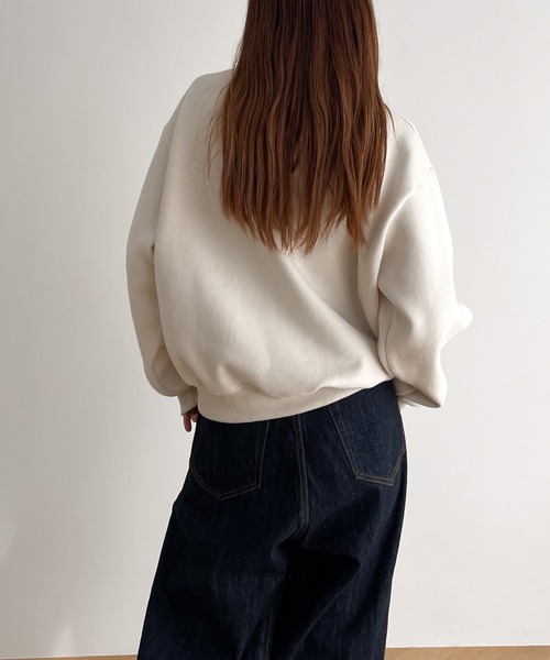 CANAL JEAN(キャナルジーン)の「El mar Brothers裏起毛トレーナー(スウェット・レディース・ライトグレー/アイボリー・ONE SIZE)」の9枚目の写真