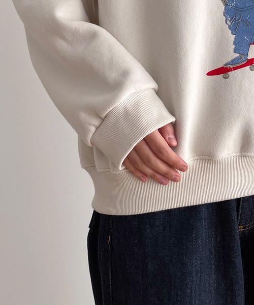 CANAL JEAN(キャナルジーン)の「El mar Brothers裏起毛トレーナー(スウェット・レディース・ライトグレー/アイボリー・ONE SIZE)」の12枚目の写真